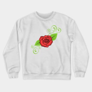 Red rose design Crewneck Sweatshirt